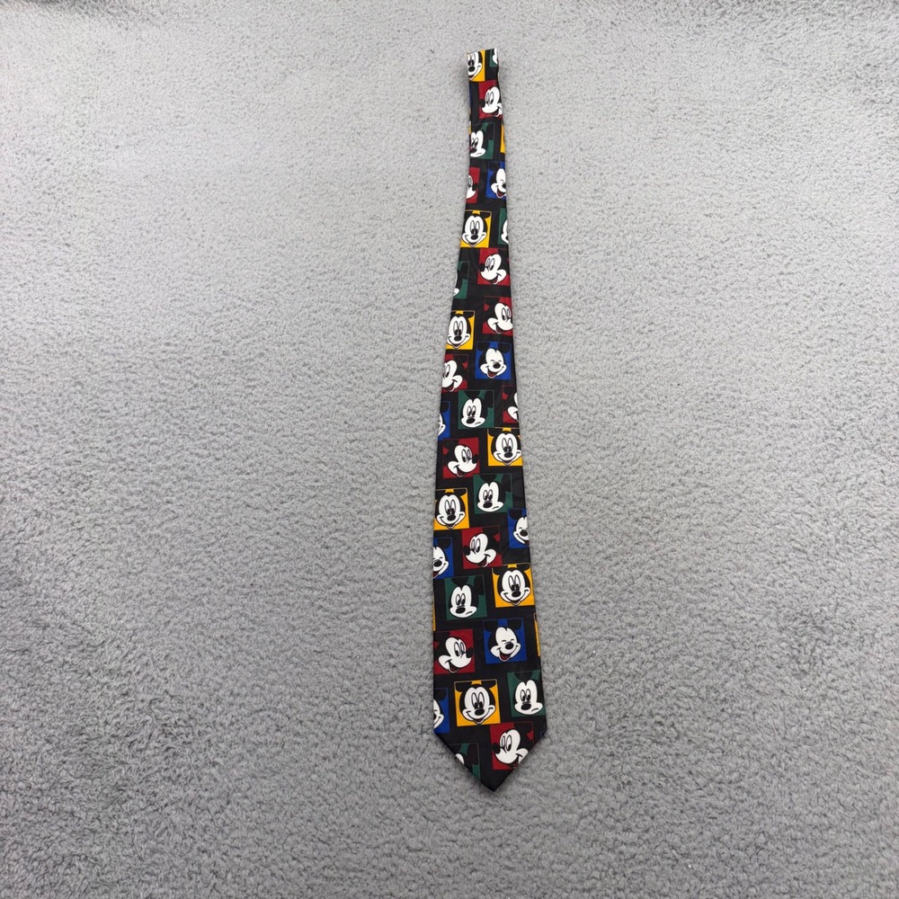 Disney Mickey Unlimited Balancine Tie Works Mickey Mouse Face Graphic Necktie